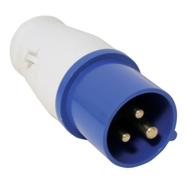 Plug, Male, 16A, 220-240V, Blue Shore Power — 230V CEE Connectors