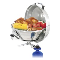 "Gas Grill and Stove Combination, ""Marine Kettle 3"", Inox" Barbecues and Accessories