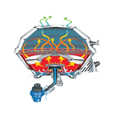 "Gas Grill and Stove Combination, ""Marine Kettle 3"", Inox" Barbecues and Accessories