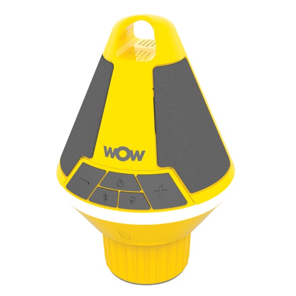 SOUND BUOY Speaker, Bluetooth, Floatable Waterproof IP67,20h Bat.Life, Yellow Sound on board