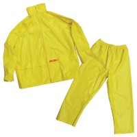 Rainsuit with hood, Yellow Raincoats and suits