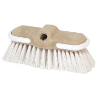 Boat Scrub Brush Flow Thru, Hard Bristle, White Brushes