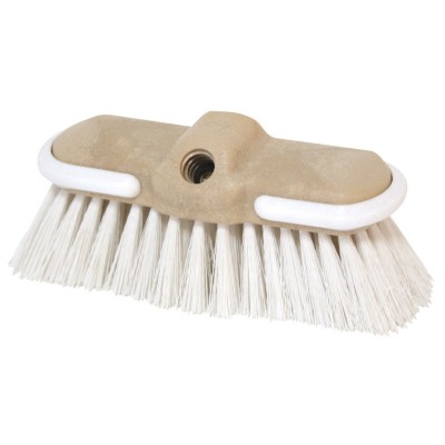 Boat Scrub Brush Flow Thru, Hard Bristle, White Brushes