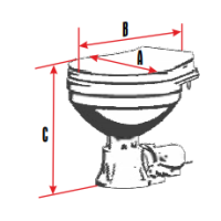 Nuova Rade Electric Marine Toilet LT-0E, compact model, 12V Electric Marine Toilets