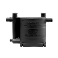 Boat Waterlock and Exhaust Silencer 9L, Oval, Black Exhaust Components and Silencers