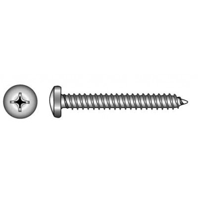 Oval head self-tapping screw Inox 316 Eye Bolts, Pad Eyes, Rings and Screws