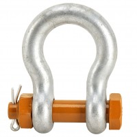 Bow shackle type OMEGA with pin, galvanized Swivels