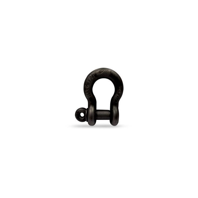 Bow shackle type Omega, black Swivels