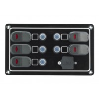 Waterproof switch panel w/ usb port Panels
