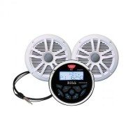 Boss Marine audio system MCKB350W.6 with 2 speakers, white Marine electronics and navigation