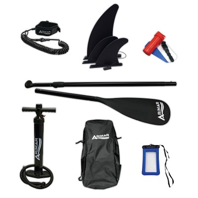 ARIMAR SUP Inflatable Board, Length 3,2m, with Paddle & Foot Strap Sup Board and Accessories