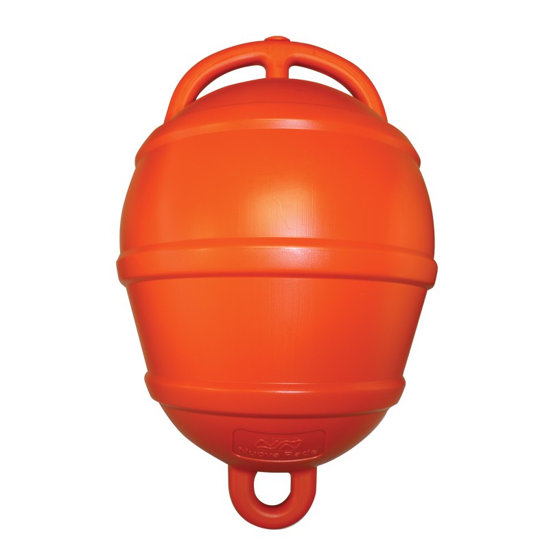 Nuova Rade mooring buoy, D250mm, H390mm, orange, volume 12L, buoyancy 9.5kg (4.5kg in use) Mooring Buoys