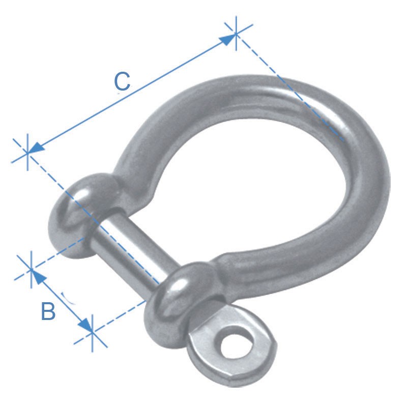 Anchor Shakle Omega, galvanized Swivels