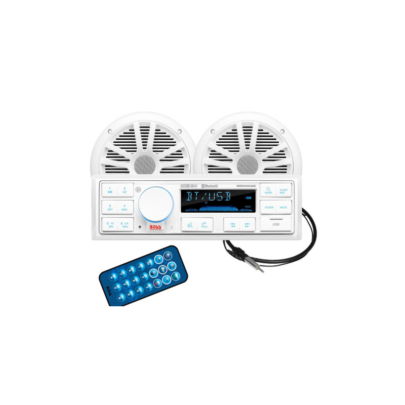 Boss Marine komplet MCK500WB.6 2u1, bijeli zvučnici Brodska elektronika i navigacija