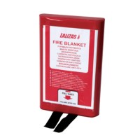LALIZAS Fire Blanket 100×100 cm in PVC Case Fireman Suits & Gear