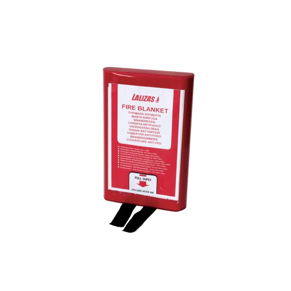 LALIZAS Fire Blanket 100×100 cm in PVC Case Fireman Suits & Gear