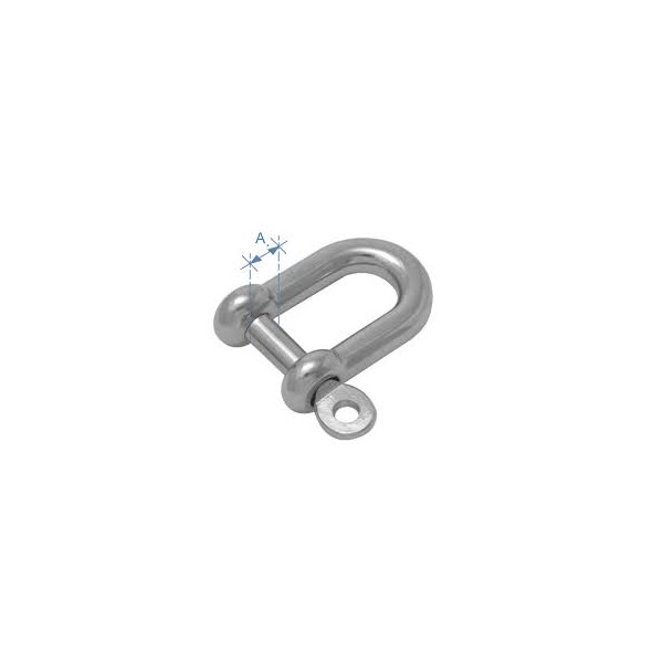 Bow shackle type D with pin, galvanized Swivels