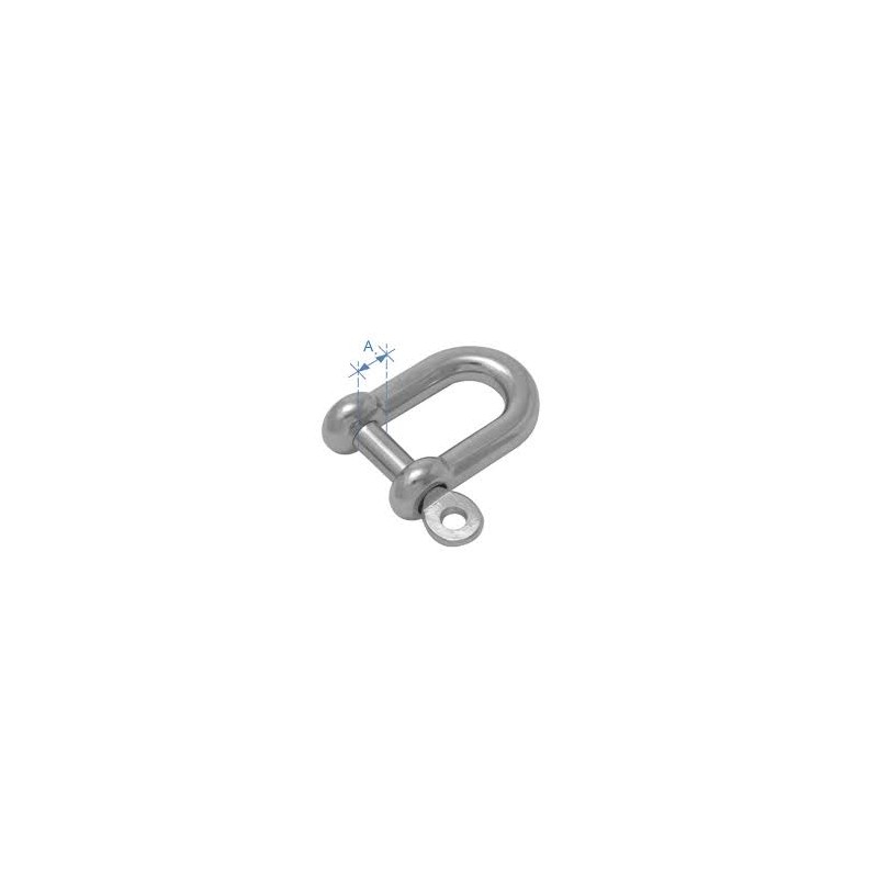 Bow shackle type D with pin, galvanized Swivels