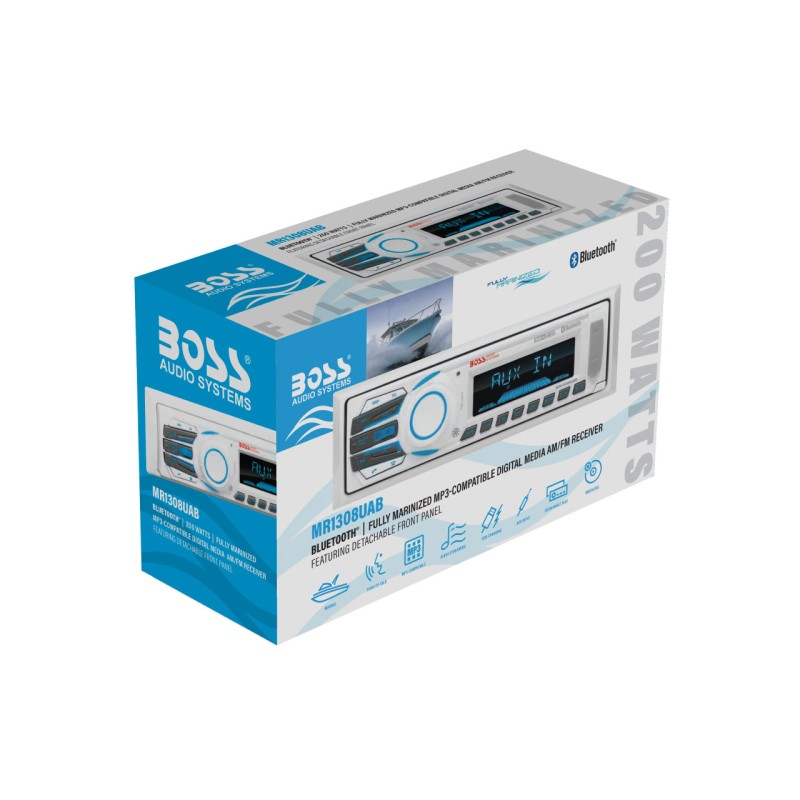Boss Marine Receiver AM/FM, 4x50W, white Radio players