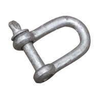 D Shackle, Large, Galvanized Swivels