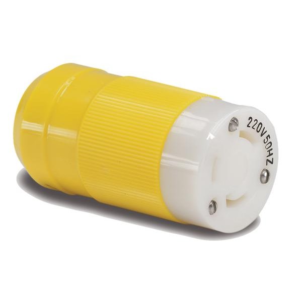 Female connector, 32Amp (50A)/220V Shore Power — 230V CEE Connectors