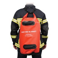 Fire Blanket for Electric Vehicles, 6×9 m (54 m²), Silicone-Coated Fiberglass Fireman Suits & Gear