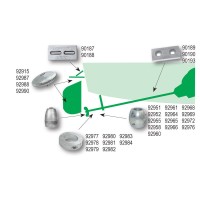 Shaft anode round Propeller Nut Anode