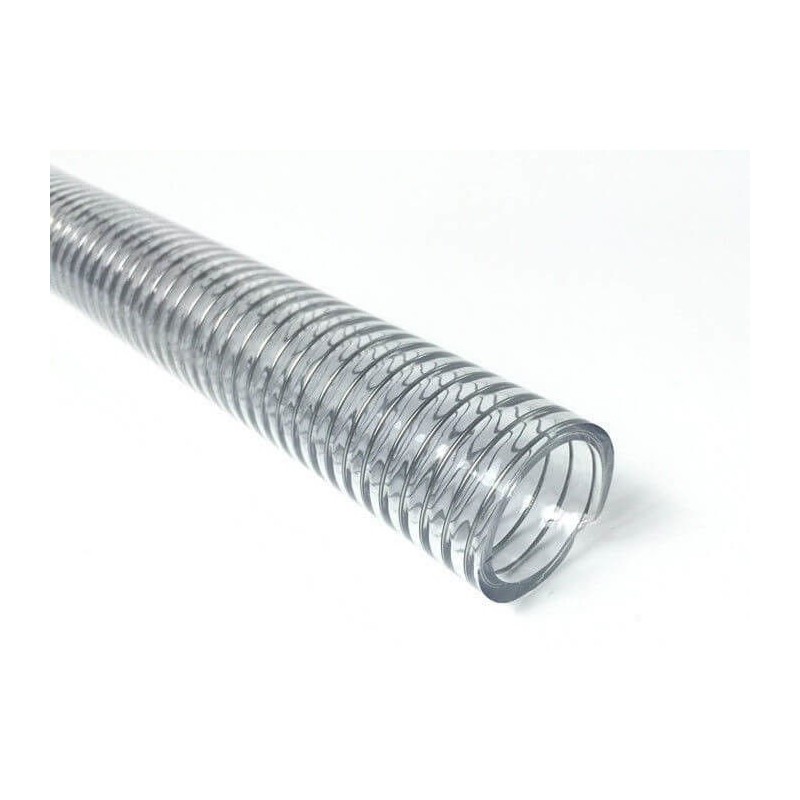 Liquid Discharge-Water Delivery Hose PVC, White, Steel Wire Reinforced Water Hoses