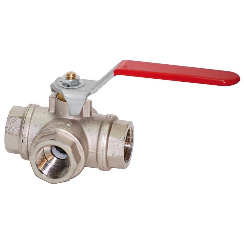 Fuel line 3 way valve ''t'' 1/2 Ball Valves