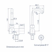 CASCATA COMPATTO Foldable Tap for Cold Water Faucets and Accessories