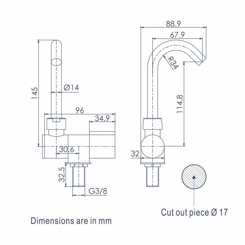 CASCATA COMPATTO Foldable Tap for Cold Water Faucets and Accessories
