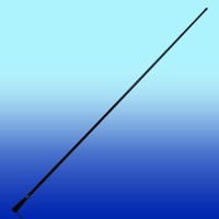 VHF Antenna, Glomex w/ 3dB gain, L1.5m, black VHF antennas
