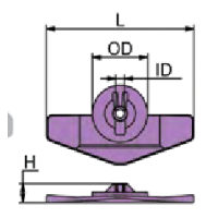 Wing Plate for Yamaha 9.9-15HP Engines Anodes