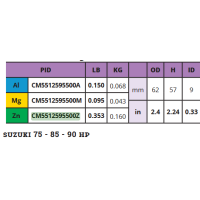 Finshape Anode for Suzuki 40-60HP Engines Anodes