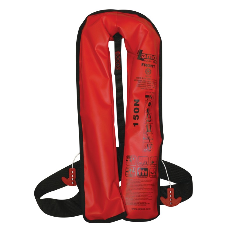 LALIZAS Lamda Inflatable Lifejacket, Auto, 150N, SOLAS/MED, Adult SOLAS Inflatable Lifejackets