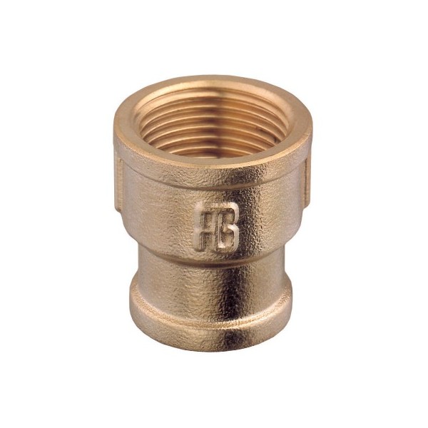 Straight Reducing Coupling, F-F, BSPP, Brass Brass Fittings