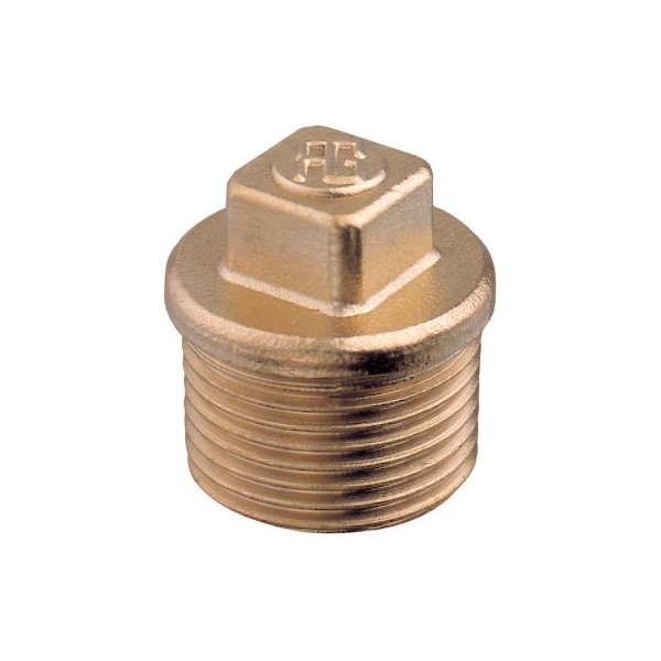 Male Plug, BSPT, Brass Brass Fittings