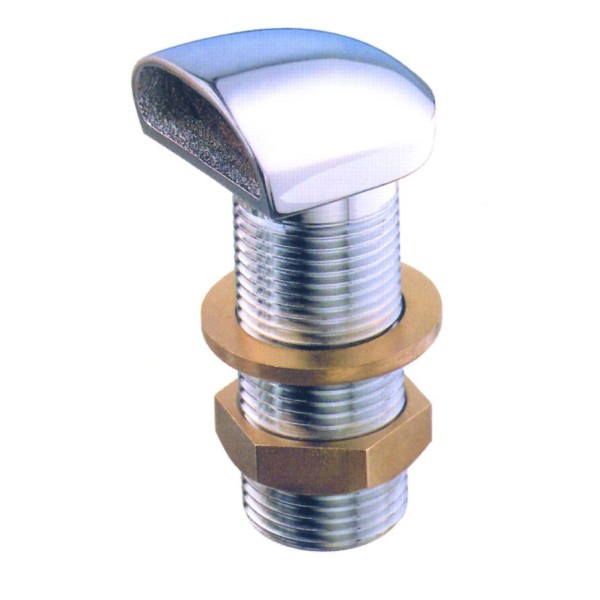 Palubni ventil za otjecanje vode “Space”, kromirani mesing Spojnice od mesinga