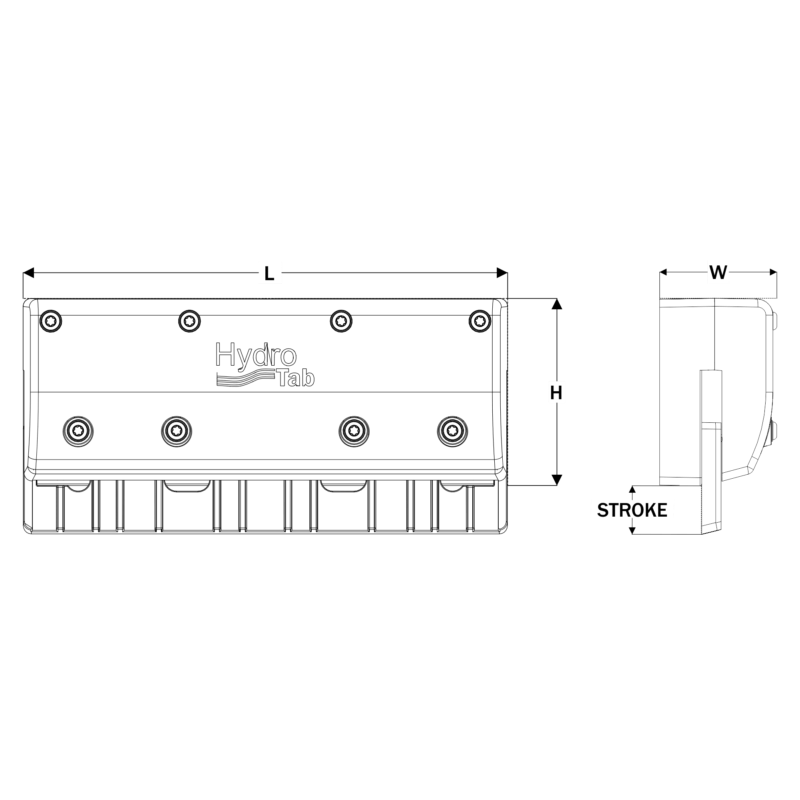 HydroTab Interceptors 300SR Moby Auto/NMEA Hydrofoils