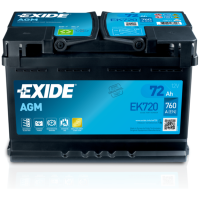 Battery Exide AGM, 12V Batteries