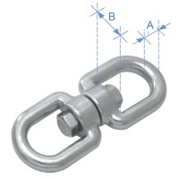 Vrtuljak s dva oka, Inox 316 Vrtuljci