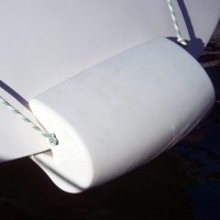 MATCH60 STERN FENDER WHITE 60X32X25CM SOLID Fenders