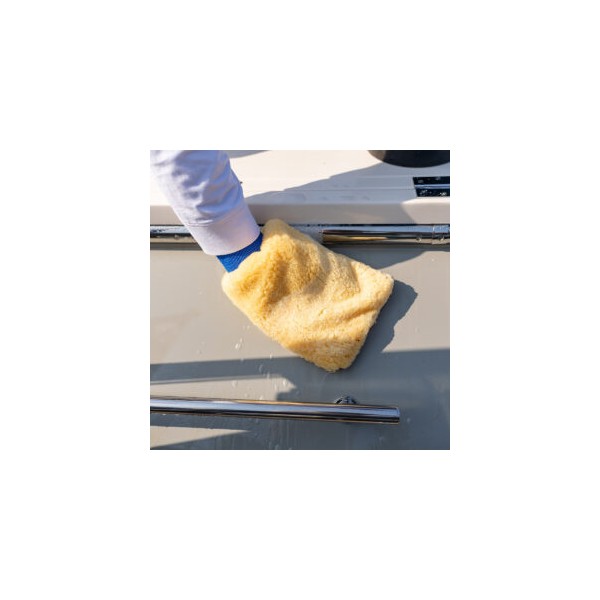 DECKMATE Synthetic Lamb Wool Wash Mitt Cleaning & Drying Cloths (Microfiber & Absorbers)