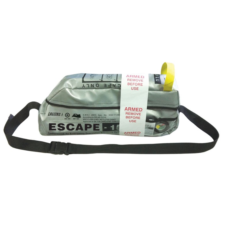 LALIZAS Emergency Evacuation Breathing Device ''ESCAPE-15'' (EEBD), SOLAS/MED-MER Breathing Apparatus