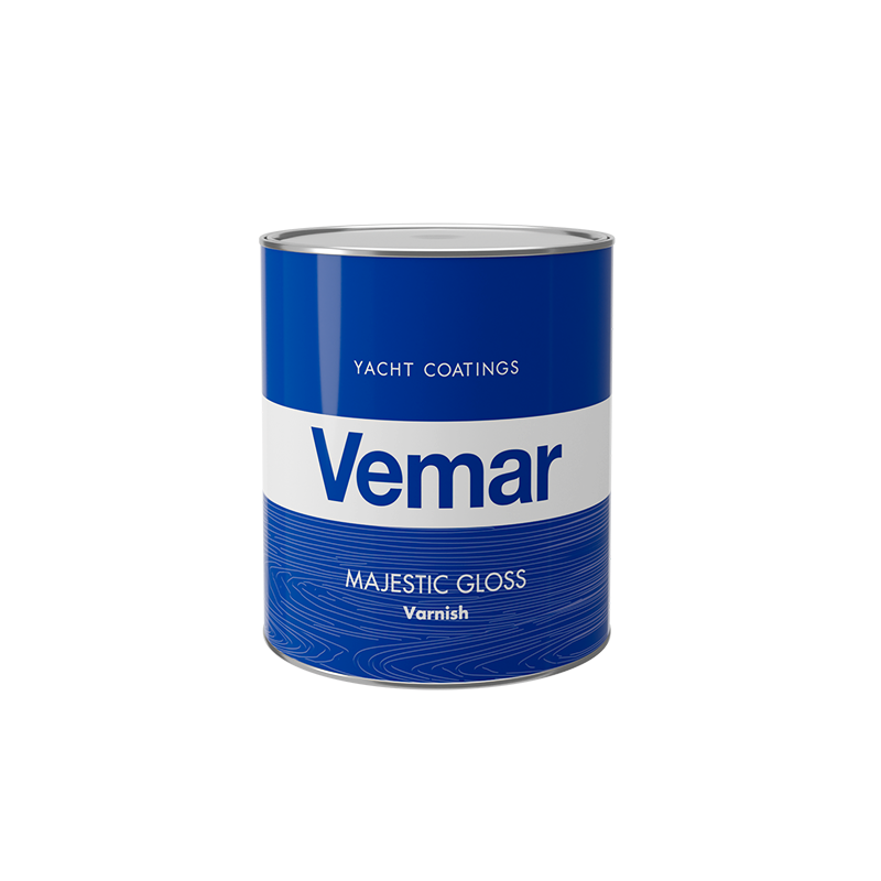 Vemar MAJESTIC GLOSS Varnish, transparent yellow Teak & Wooden Surface Care