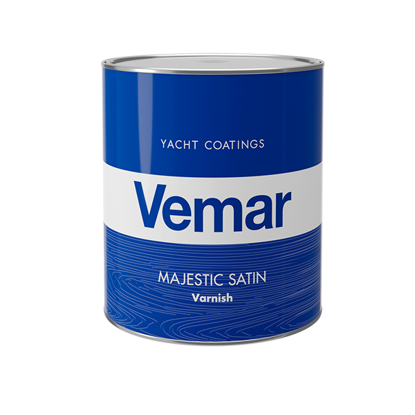 Vemar MAJESTIC SATIN Varnish, Trans. Yellow Teak & Wooden Surface Care