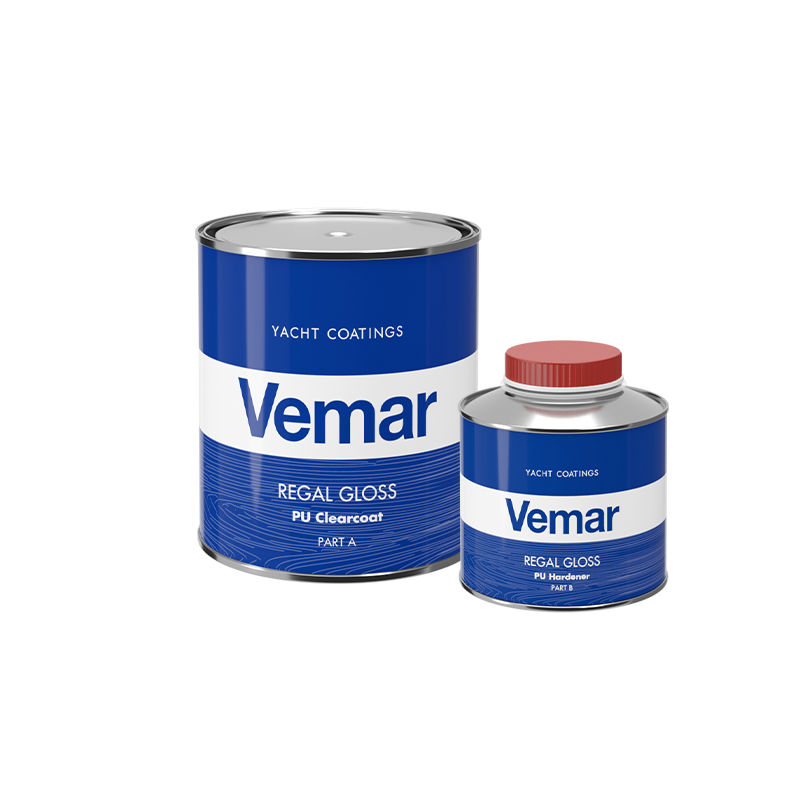 Vemar REGAL GLOSS PU ClearCoat (set A+B) Teak & Wooden Surface Care
