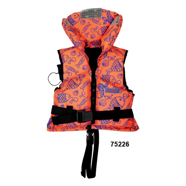 LALIZAS Lifejackets 100N, ISO 12402-4:2020 Fluo Orange with Aquatic Pattern