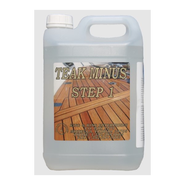 King & King Teak Minus – Step 1 Teak Cleaner (5L / 10L) Teak & Wooden Surface Care
