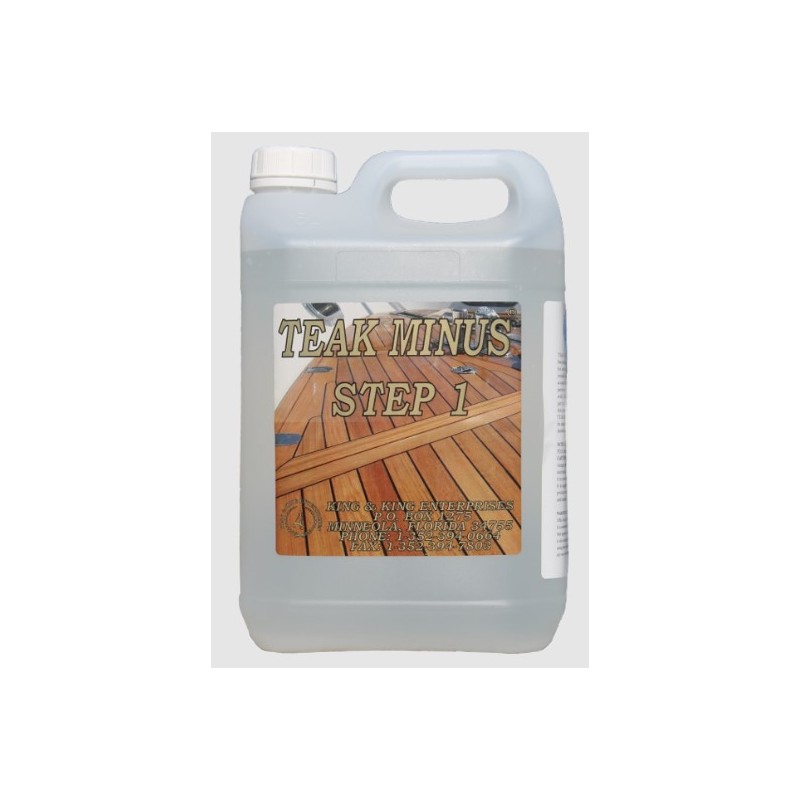 King & King Teak Minus – Step 1 Teak Cleaner (5L / 10L) Teak & Wooden Surface Care